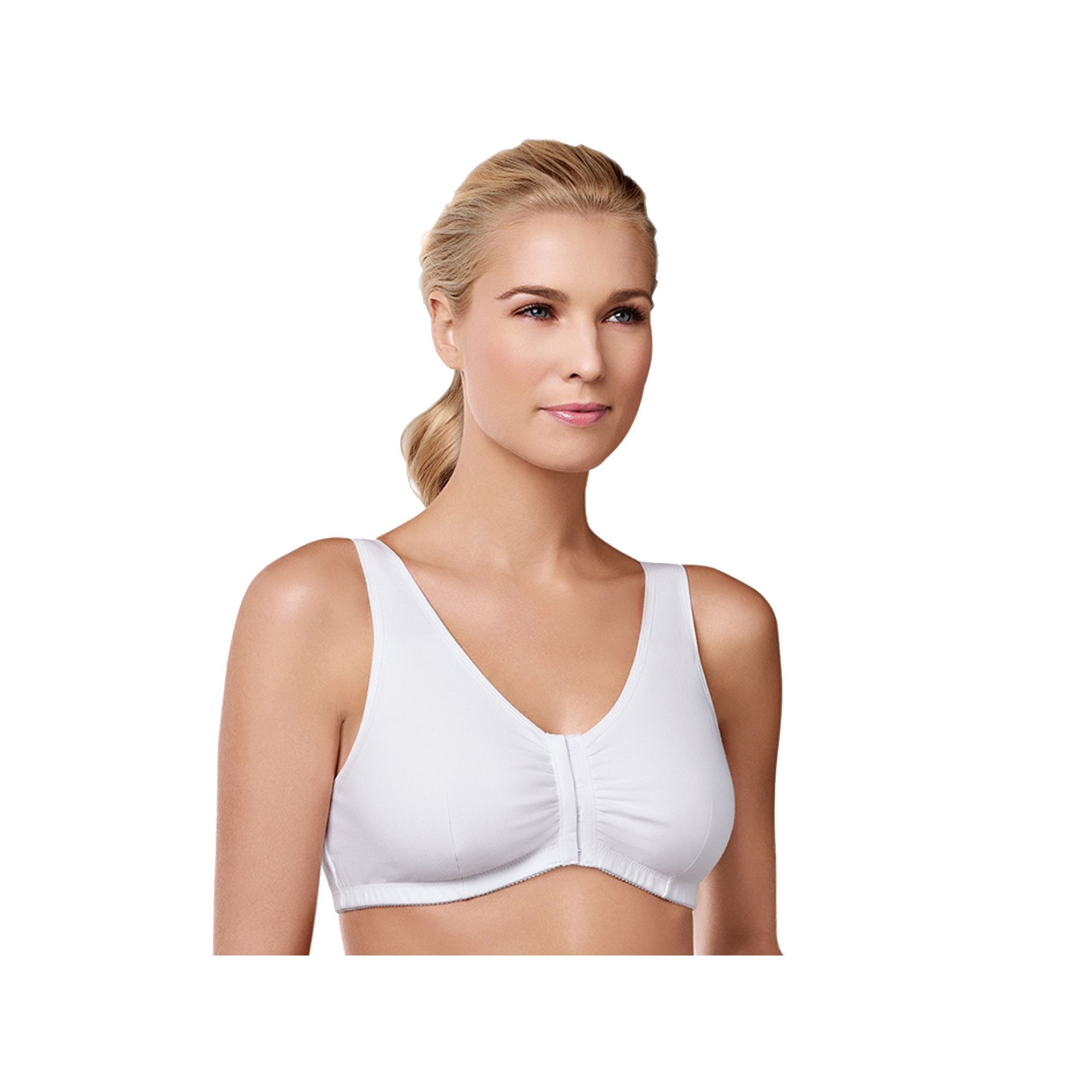 Amoena Mastectomy Bra: Frances Wireless Front Closure, Womens, Size: Small
