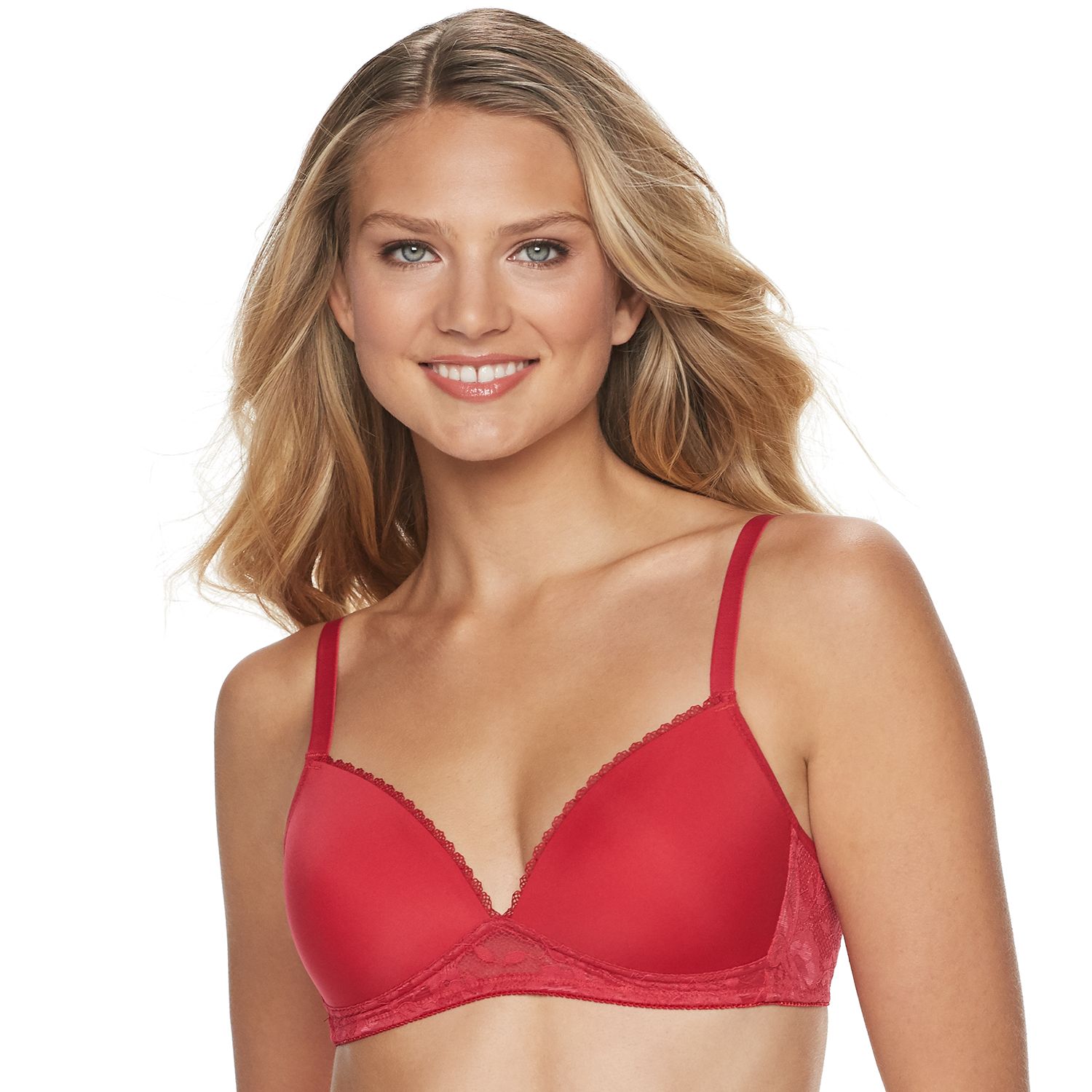 Red bra. Triumph Bra.