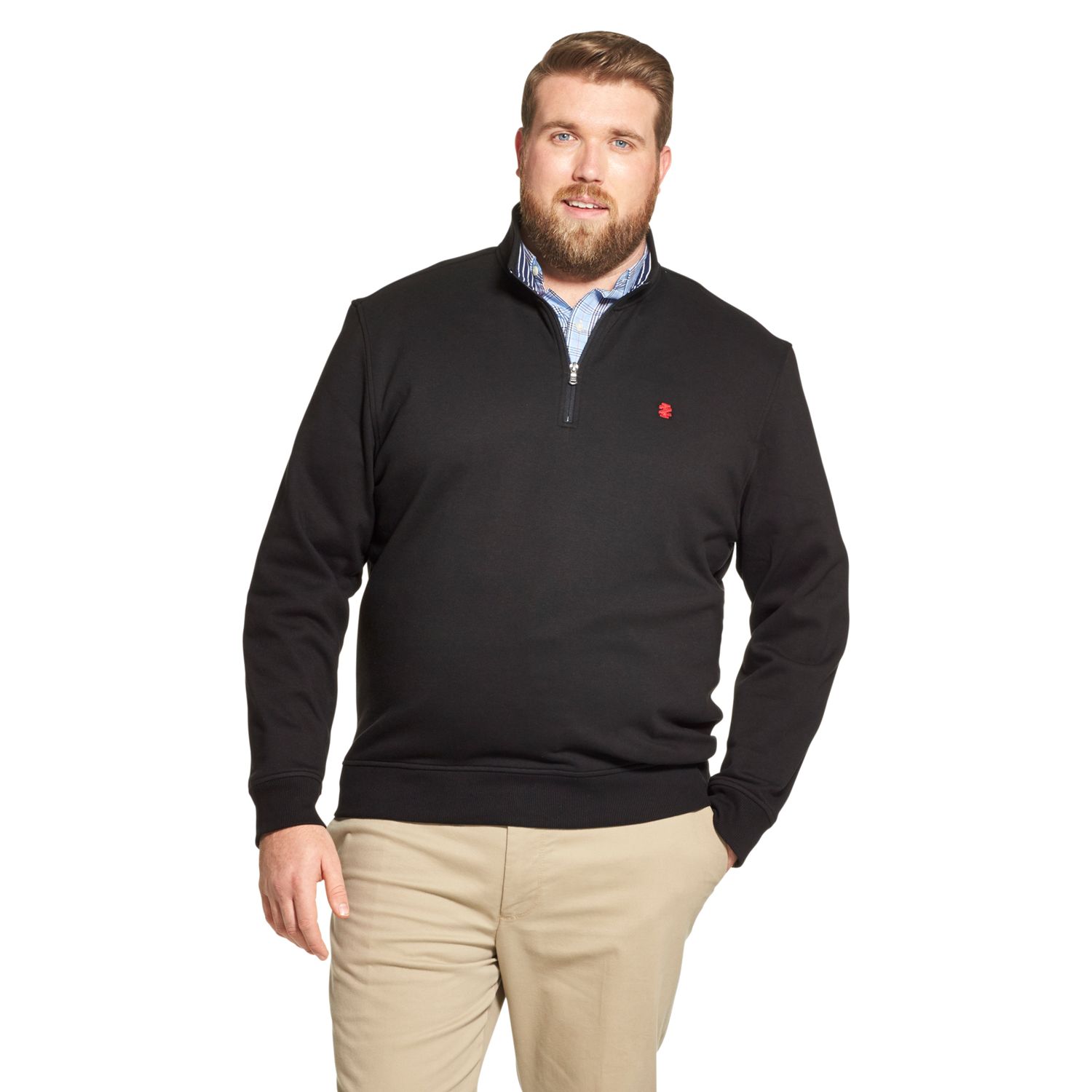 quarter zip pullover big and tall