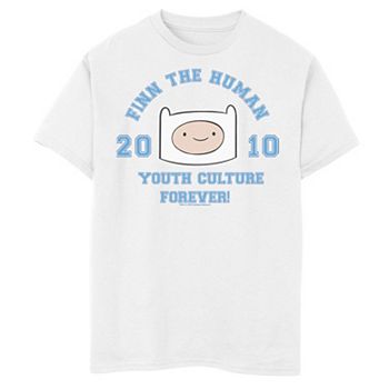 Boys 8 20 Adventure Time Finn The Human Youth Culture Forever Tee - finn the human t shirts roblox