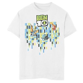 Boys 6-20 CN Ben 10 Pixelated Action Group Shot Logo Tee