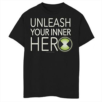 Boys 8-20 CN Ben 10 Unleash Your Inner Her Word Stack Tee