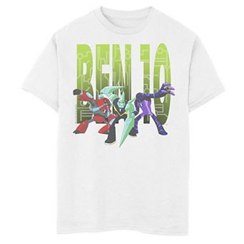 Boys 8-20 CN Ben 10 Group Shot Logo Portrait Tee