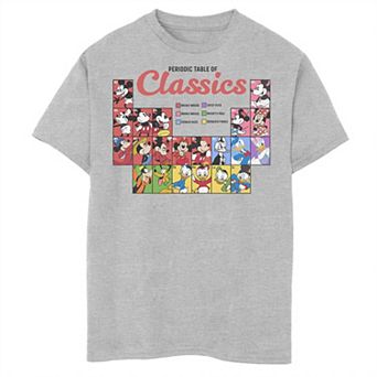 Disney's Mickey Mouse And Friends Boys 8-20 Periodic Table Of Classics Tee