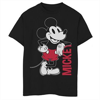 Disney's Mickey Mouse Boys 8-20 Vintage Mickey Outline Tee