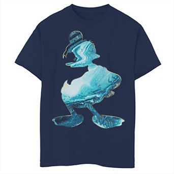 Disney's Donald Duck Boys 6-20 Paint Pour Portrait Tee