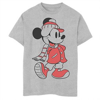 Disney's Mickey Mouse Boys 8-20 Christmas Outline Tee