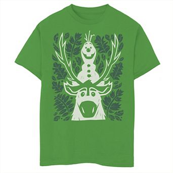 Disney's Frozen 2 Olaf And Sven In The Leaves Boys 8-20 Tee