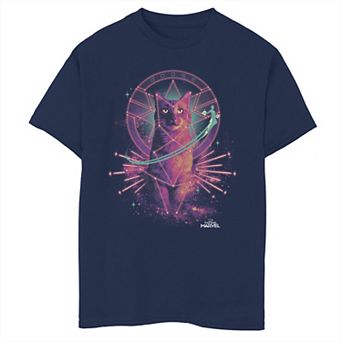 Boys 6-20 Marvel Captain Marvel Movie Goose Galaxy Portrait Tee