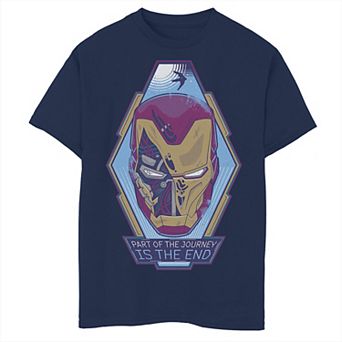 Boys 8-20 Marvel Avengers Endgame Iron Man Hexagon Portrait Tee