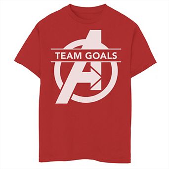 Boys 8-20 Marvel Avengers Endgame Team Goals Logo Tee