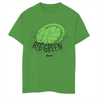 Boys 8-20 Marvel Avengers Endgame Hulk Big Green Stamp Tee