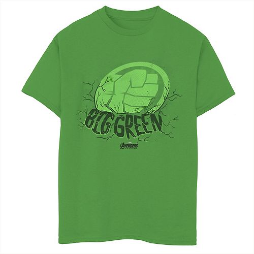Boys 8 20 Marvel Avengers Endgame Hulk Big Green Stamp Tee - reptile fortnite t shirt roblox