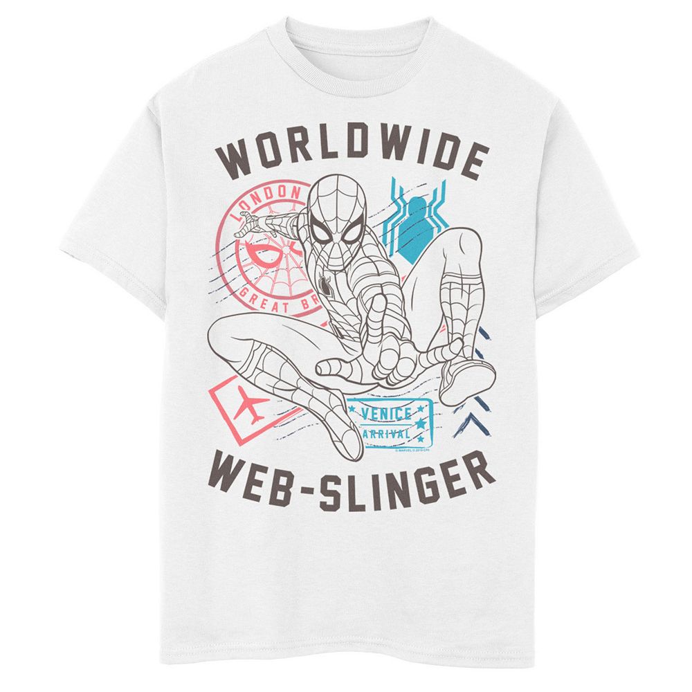 Spider-Man Marvel Comics Webslinger T-Shirt - White main image 0