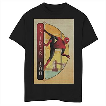 Boys 8-20 Marvel Spider-Man Far From Home Spider-Man Vintage Poster Tee