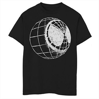 Boys 8-20 Marvel Spider-Man Far From Home Mask Globe Stencil Tee