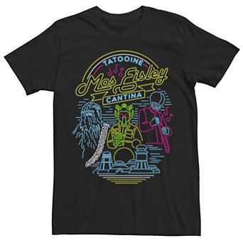 Men's Star Wars Mos Eisley Neon Portrait Tee