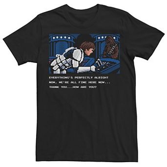 Men's Star Wars Video Game Style Portrait Tee