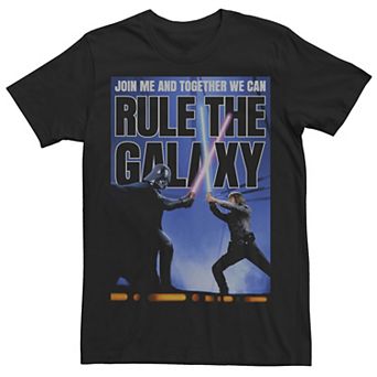 Men's Star Wars Darth Vader & Skywalker Rule Together Dual Tee