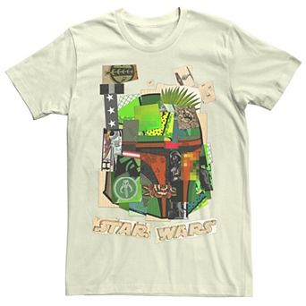 Men's Star Wars Boba Fett Cutout Collage Tee