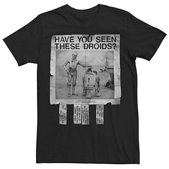 Men's Star Wars Have Seen These Droids Poster Tee