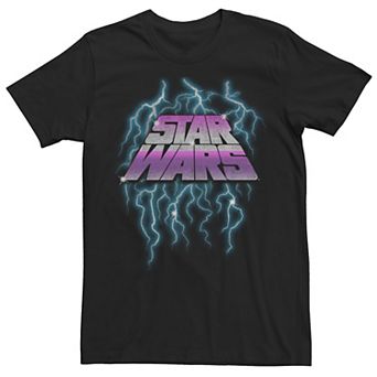 Men's Star Wars Lightning Logo Poster Tee