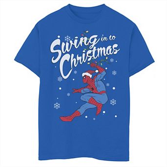 Boys 8-20 Marvel Spider-Man Swing In To Christmas Tee