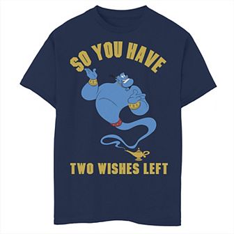 Disney's Aladdin Genie Boys 8-20 So You Have Two Wishes Left Tee