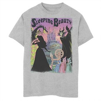 Disney's Sleeping Beauty Aurora Maleficent Boys 6-20 Poster Tee