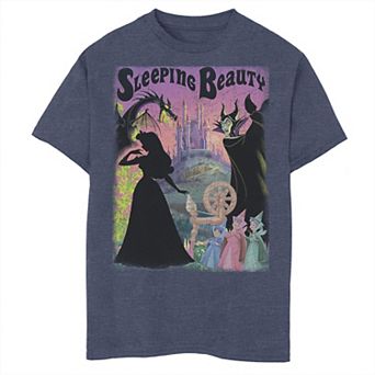 Disney's Sleeping Beauty Aurora Maleficent Men's Poster Tee