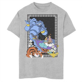 Disney's Aladdin Boys 8-20 Group Shot Poster Tee