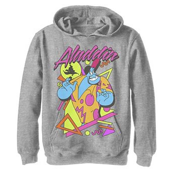 Boys 8-20 Disney Aladdin Genie In A Shirt Retro Abstract Fleece