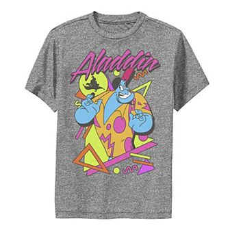 Boys 8-20 Disney Aladdin Genie In A Shirt Retro Abstract Premium Tee