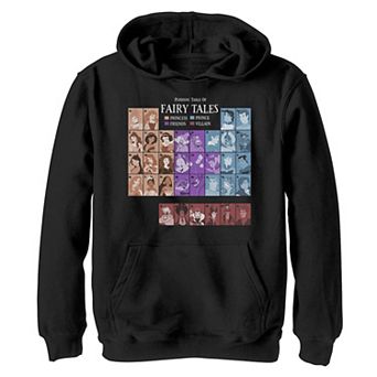 Boys 8-20 Disney Princess Periodic Table Fairy Tales Fleece Hoodie