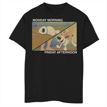 Disney's Mulan Little Brother Men's Monday Morning Friday Afternoon Tee
