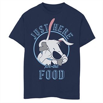 Disney's Mulan Little Brother Men's Just Here For The Food Portrait Tee