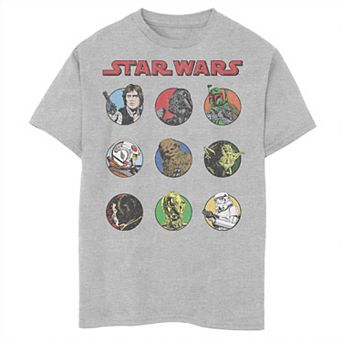 Boys 6-20 Star Wars Retro Cartoon Character Bubbles Tee