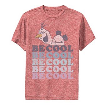 Boys 8-20 Disney Frozen 2 Olaf Be Cool Colorful Word Stack Premium Tee