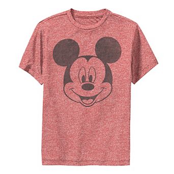 Boys 8-20 Disney Mickey Mouse Black and White Portrait Premium Tee