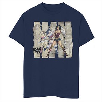 Boys 8-20 DC Comics Wonder Woman Paper Strips Portrait Tee