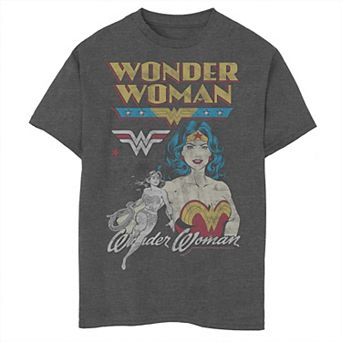 Boys 6-20 DC Comics Wonder Woman Vintage Tee