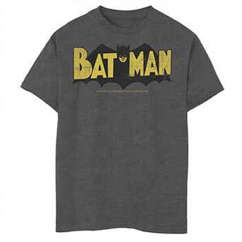 Boys 8-20 DC Comics Batman Large Block Text Logo Tee