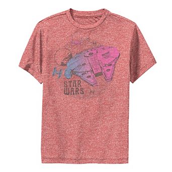 Boys 6-20 Star Wars The Rise of Skywalker Ombre Millennium Falcon Premium Tee