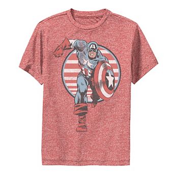 Boys 8-20 Marvel Captain America Charge Premium Tee