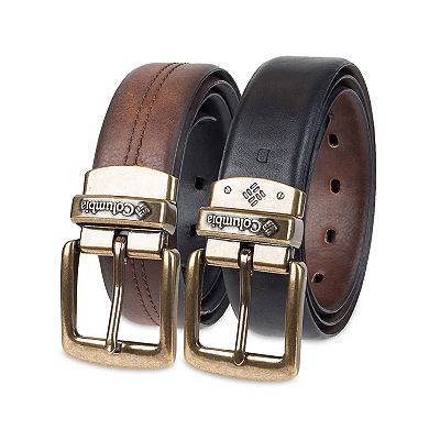 Big & Tall Columbia Reversible Stretch Synthetic Leather Belt