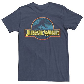 Men's Jurassic World Classic Logo Bright Tech Tee