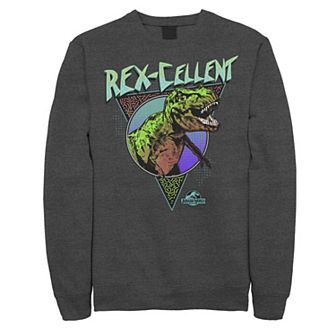 Men's Jurassic World Rex-Cellent Retro Colors Sweashirt