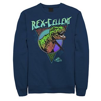 Men's Jurassic World Rex-Cellent Retro Colors Sweashirt