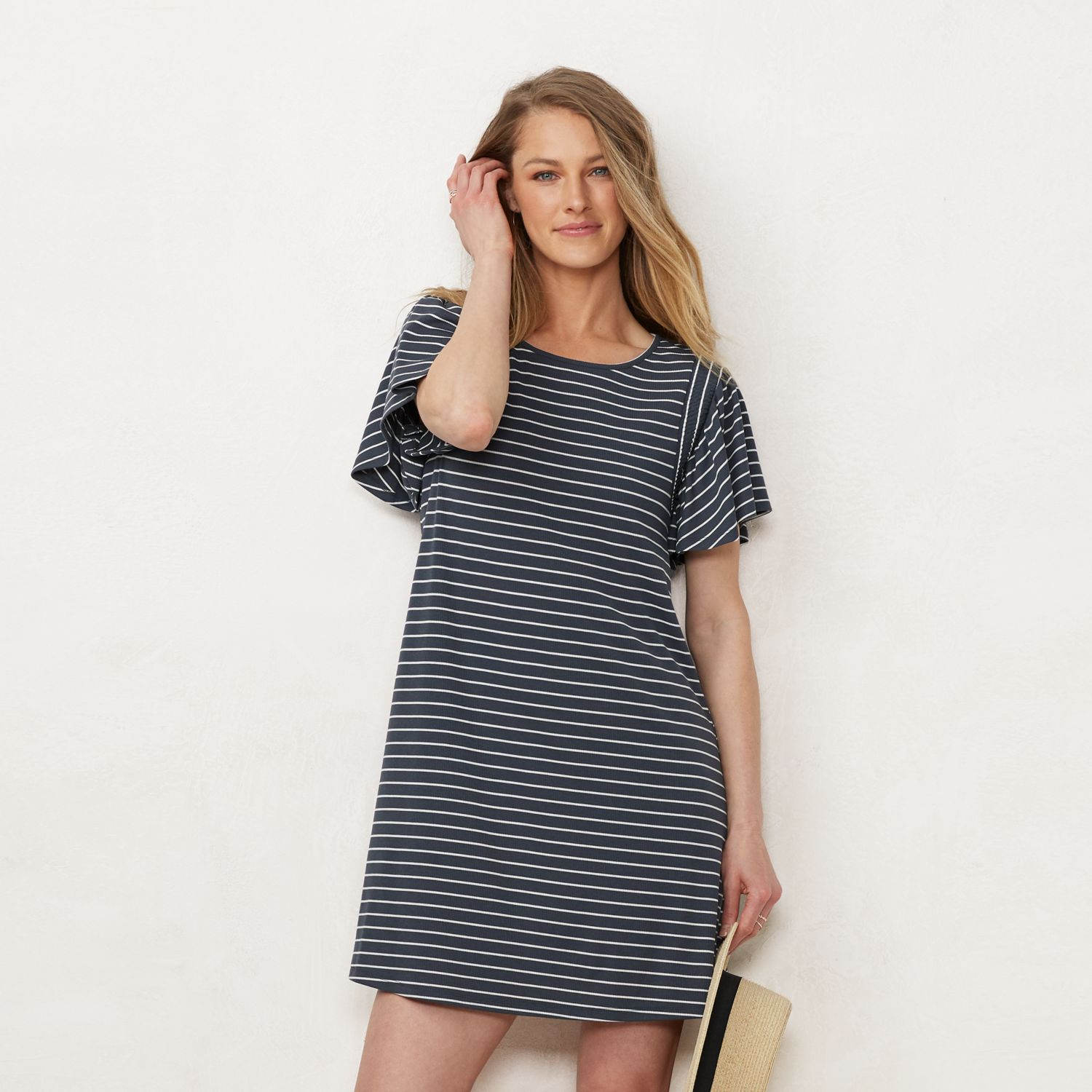 lauren flutter sleeve dress