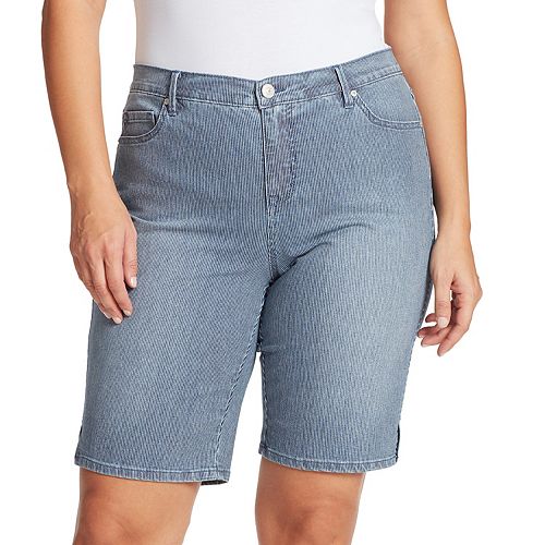 Plus Size Gloria Vanderbilt Midrise Bermuda Shorts